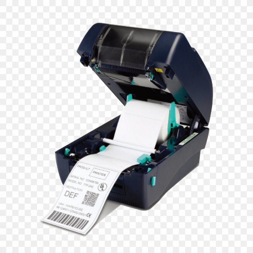 Barcode Printer Label Printer Thermal-transfer Printing, PNG, 1000x1000px, Barcode Printer, Barcode, Barcode System, Clamshell, Electronic Device Download Free