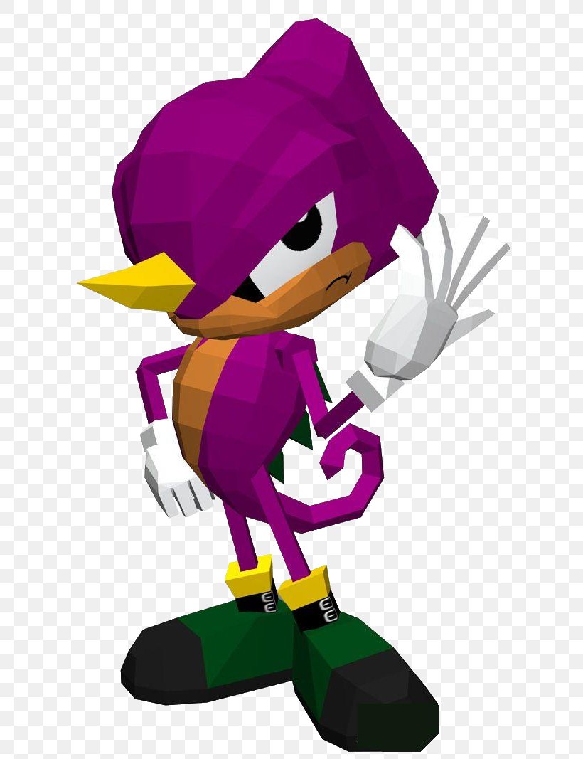 Sonic The Fighters Espio The Chameleon Sonic Heroes Knuckles' Chaotix Sonic The Hedgehog, PNG, 640x1067px, Sonic The Fighters, Amy Rose, Art, Beak, Bird Download Free