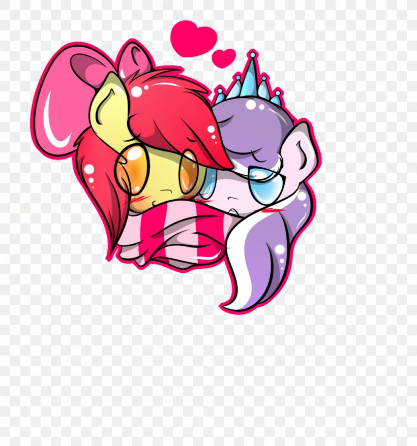 Apple Bloom Pony Tiara Call Of The Cutie, PNG, 1024x1097px, Watercolor, Cartoon, Flower, Frame, Heart Download Free