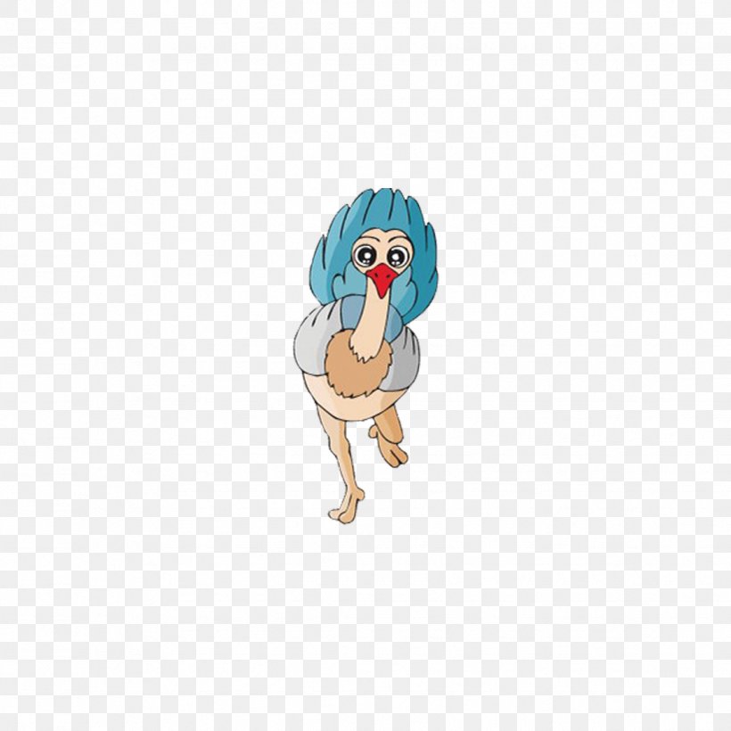 Common Ostrich Cartoon Bird, PNG, 1134x1135px, Common Ostrich, Animal, Bird, Cartoon, Fictional Character Download Free