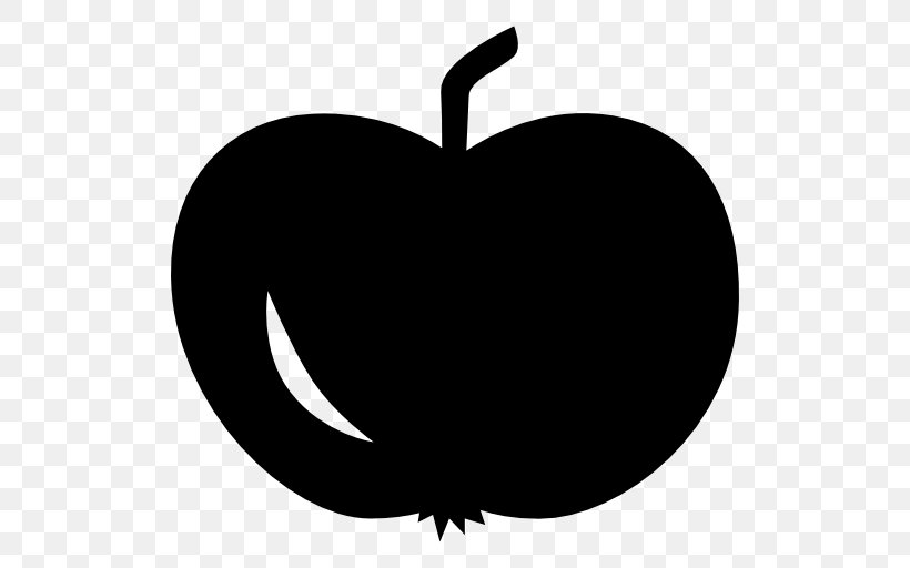 Apple Download Clip Art, PNG, 512x512px, Apple, Black, Black And White, Food, Fruit Download Free