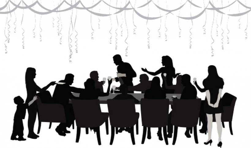 Vector Graphics Stock Illustration Dinner Silhouette Image, PNG, 847x500px, Dinner, Black And White, Business, Communication, Conversation Download Free