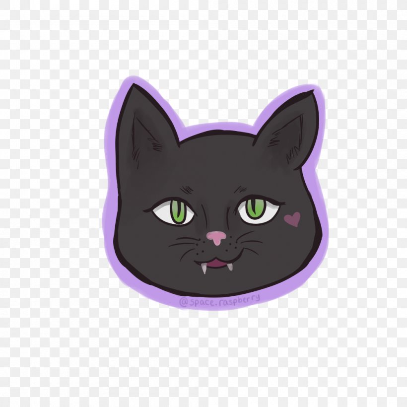 Black Cat Korat Kitten Whiskers Domestic Short-haired Cat, PNG, 1000x1000px, Black Cat, Art, Birthday, Black, Carnivoran Download Free