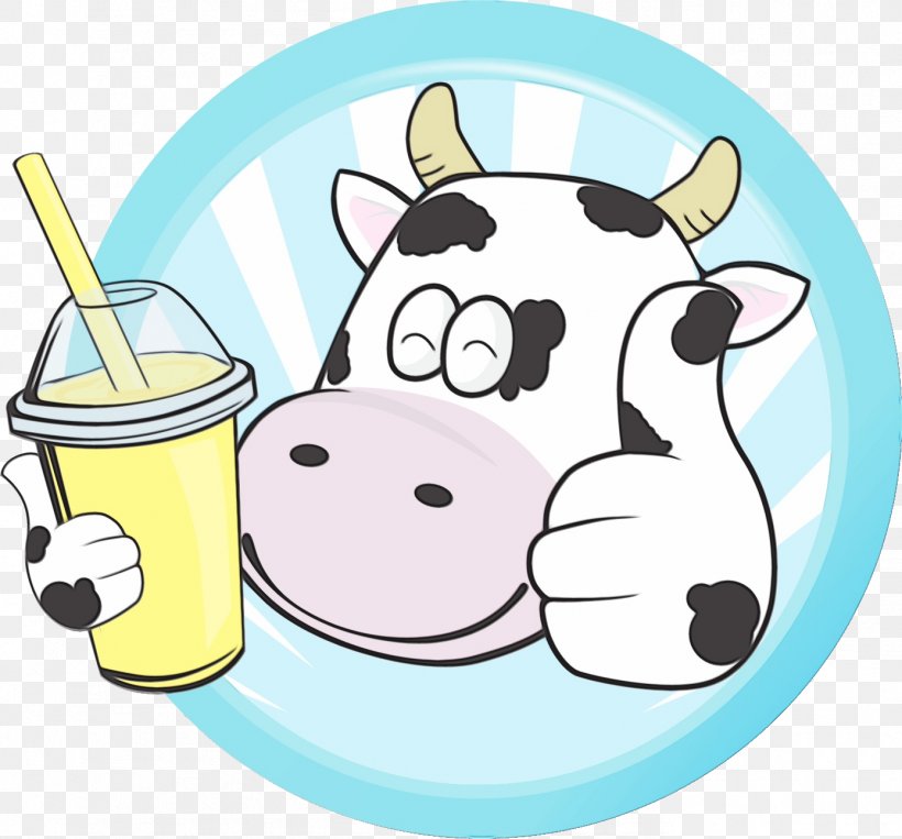 Cartoon Clip Art Dairy Cow Dairy, PNG, 1388x1293px, Watercolor, Cartoon,  Dairy, Dairy Cow, Paint Download Free