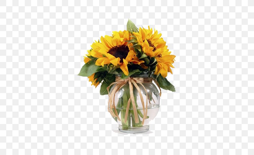 Common Sunflower Flower Bouquet Vase Tulip, PNG, 675x500px, Common Sunflower, Arrangement, Artificial Flower, Centrepiece, Chrysanths Download Free