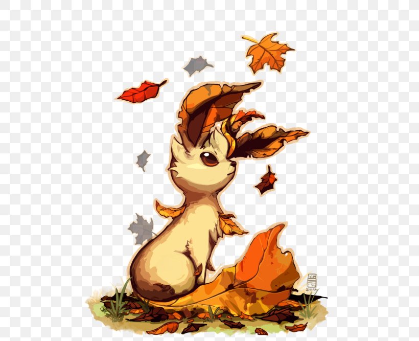 Eevee Leafeon Pokémon Pikachu Autumn, PNG, 500x667px, Eevee, Art, Autumn, Cartoon, Espeon Download Free