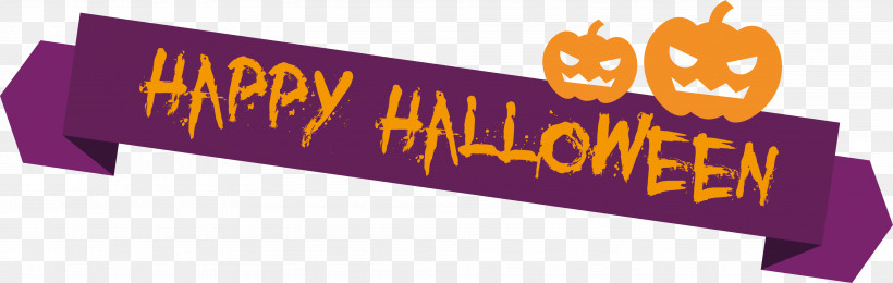 Happy Halloween Banner, PNG, 4011x1273px, Happy Halloween Banner, Banner, Logo, Orange Sa, Pumpkin Download Free