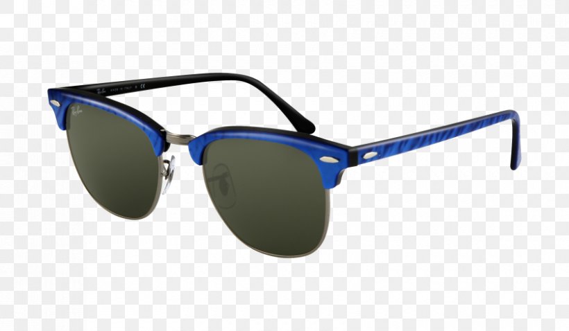 Ray-Ban Clubmaster Classic Browline Glasses Sunglasses Ray-Ban Wayfarer, PNG, 840x490px, Rayban, Aviator Sunglasses, Azure, Blue, Browline Glasses Download Free