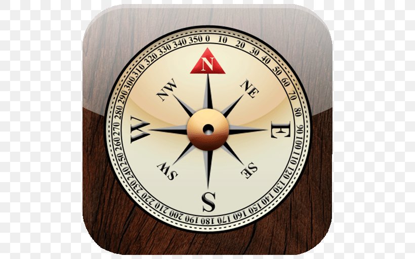 IPhone X Compass IOS 6, PNG, 512x512px, Iphone X, Clock, Compass, Ios 5, Ios 6 Download Free