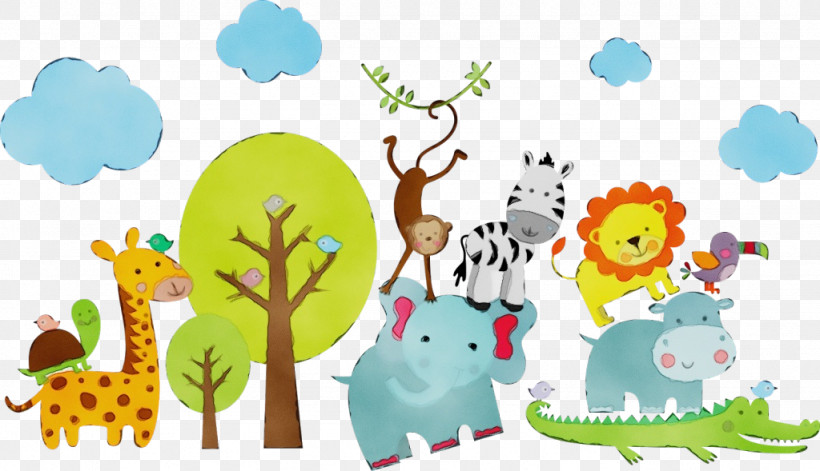 Cartoon Child Art Tree Adaptation Room, PNG, 1024x589px, Watercolor, Adaptation, Animal Figure, Cartoon, Child Art Download Free