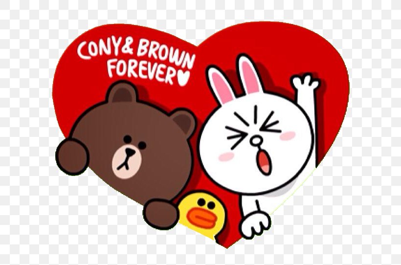 Line Friends Sticker Online Chat, PNG, 640x542px, Watercolor, Cartoon, Flower, Frame, Heart Download Free