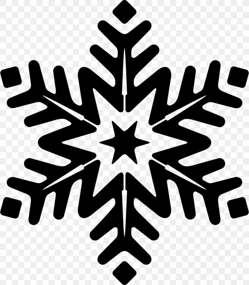 Vector Graphics Snowflake Illustration, PNG, 858x980px, Snowflake, Black And White, Icon Design, Leaf, Logo Download Free