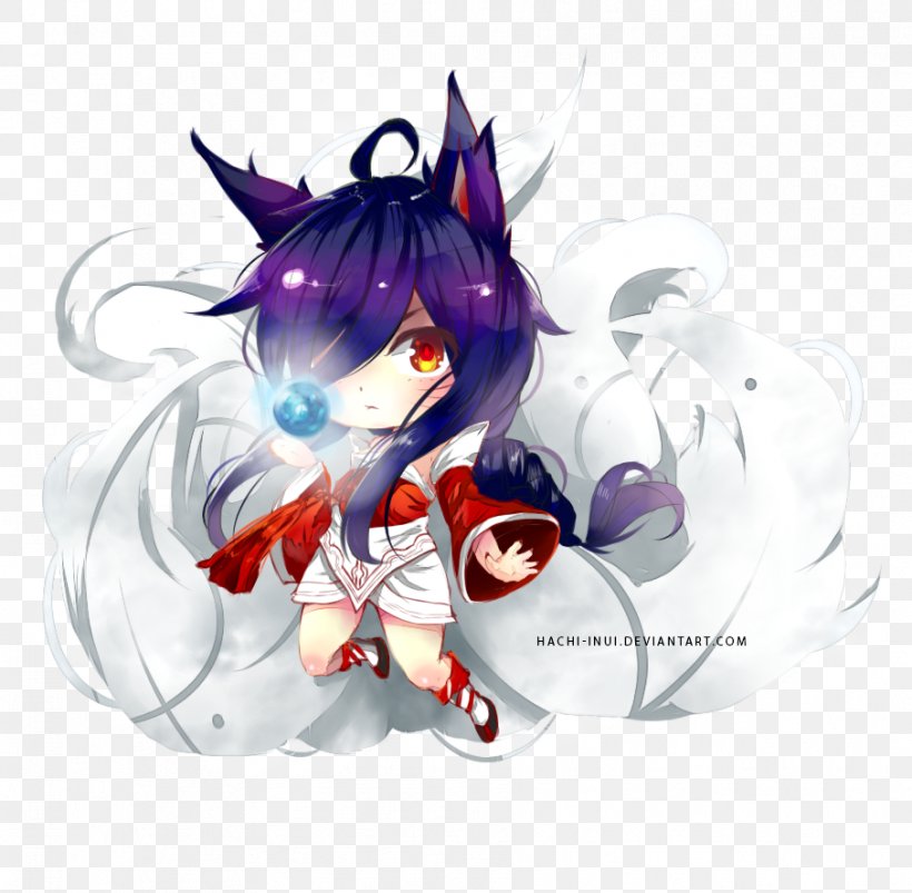 Ahri Nine-tailed Fox League Of Legends Art, PNG, 906x888px, Watercolor, Cartoon, Flower, Frame, Heart Download Free
