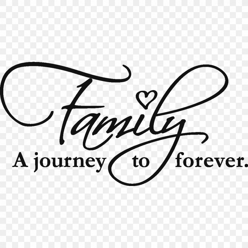 Family Wall Decal Love Sticker, PNG, 1200x1200px, Family, Area, Art, Black, Black And White Download Free