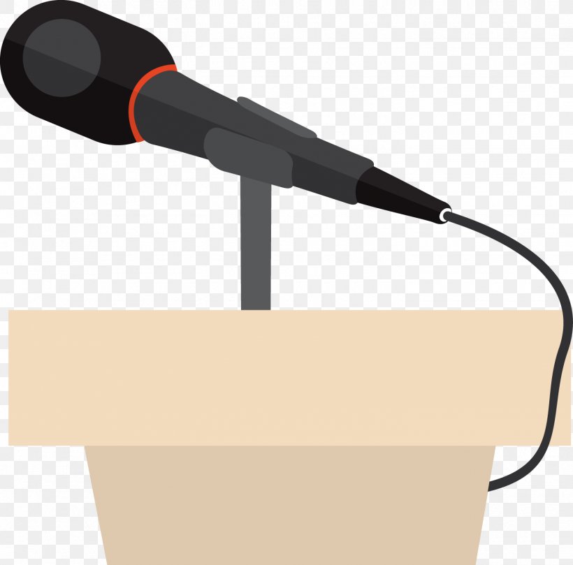 Microphone Euclidean Vector Computer File, PNG, 1450x1431px, Microphone, Audio, Audio Equipment, Podium, Technology Download Free