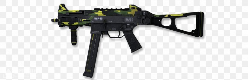 Counter-Strike: Global Offensive Heckler & Koch UMP UMP-45 Indigo Firearm, PNG, 1920x620px, 45 Acp, Counterstrike Global Offensive, Air Gun, Airsoft Gun, Airsoft Guns Download Free