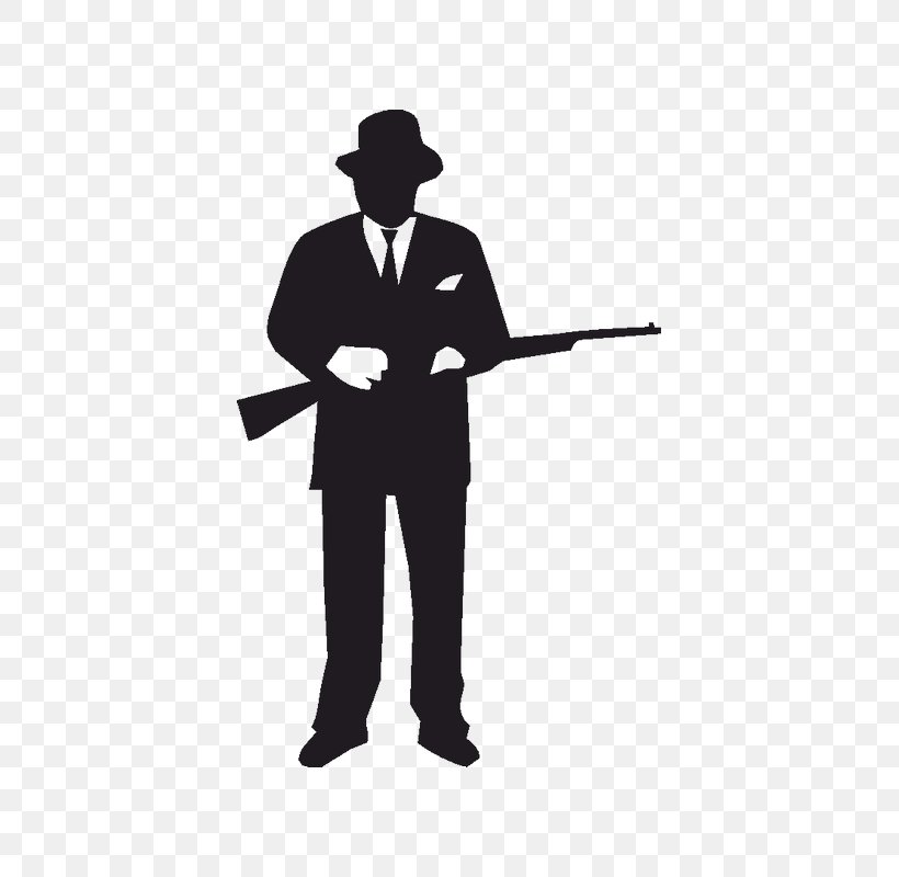 Gangster Silhouette Clip Art, PNG, 800x800px, Gangster, Black And White, Crime, Drawing, Gang Download Free