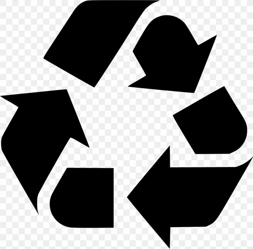 Recycling Symbol Reuse Clip Art, PNG, 980x966px, Recycling Symbol, Area, Black, Black And White, Logo Download Free