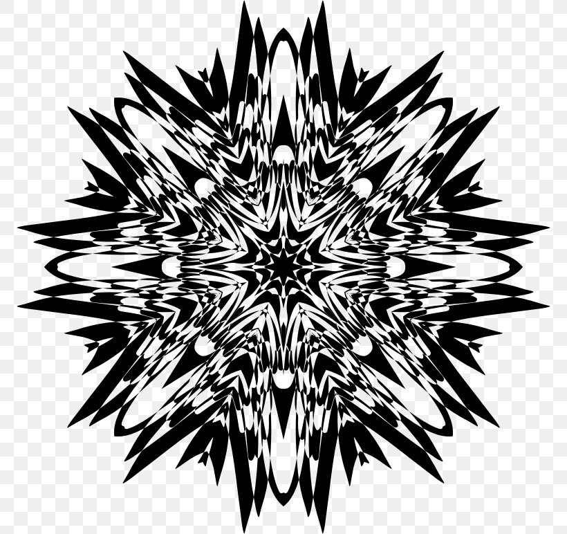 Sacred Geometry Fractal Art, PNG, 772x772px, Geometry, Abstract Art, Art, Black And White, Flower Download Free