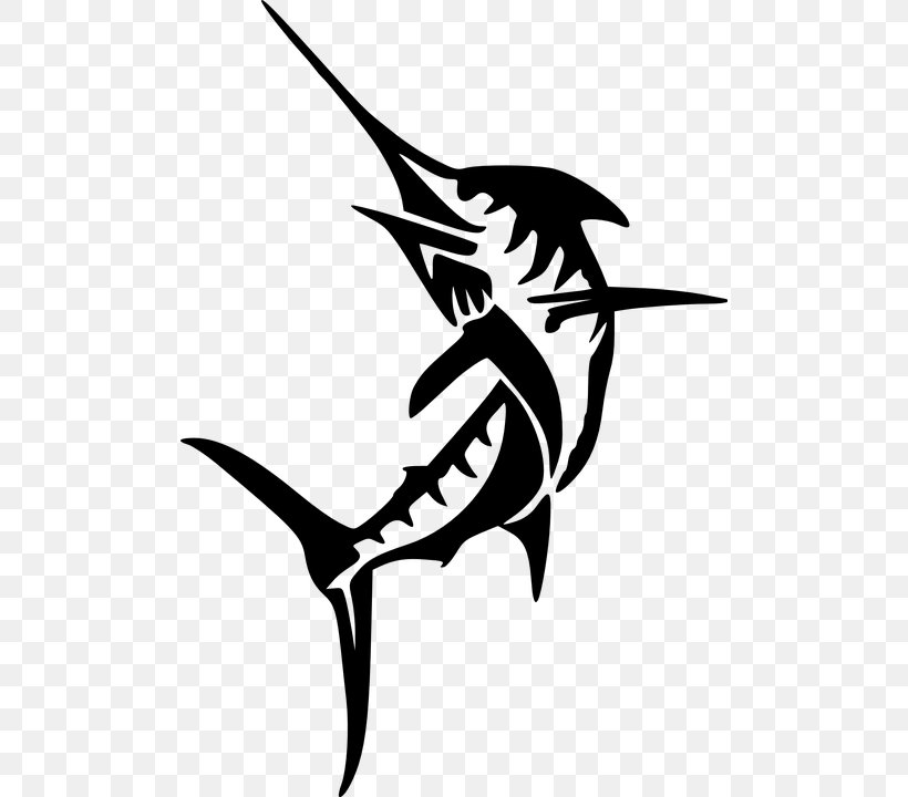 Atlantic Blue Marlin Swordfish Marlin Fishing Clip Art, PNG, 494x720px, Atlantic Blue Marlin, Art, Artwork, Beak, Billfish Download Free