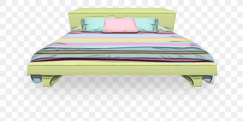Bed Furniture Bed Sheet Bed Frame Bed Pillow, PNG, 960x480px, Watercolor, Bed, Bed Bug, Bed Frame, Bed Pillow Download Free