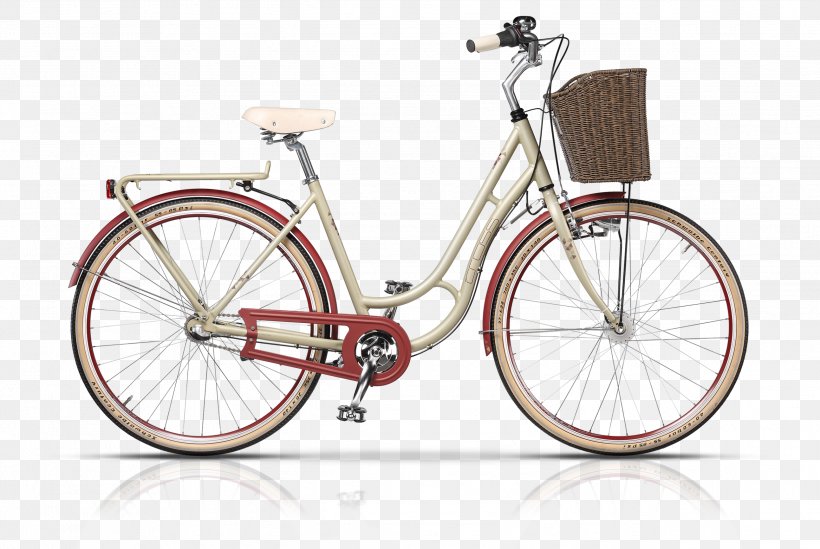 Cruiser Bicycle City Bicycle Retro Style Vintage Clothing, PNG, 2586x1732px, Bicycle, Bicycle Accessory, Bicycle Baskets, Bicycle Frame, Bicycle Frames Download Free