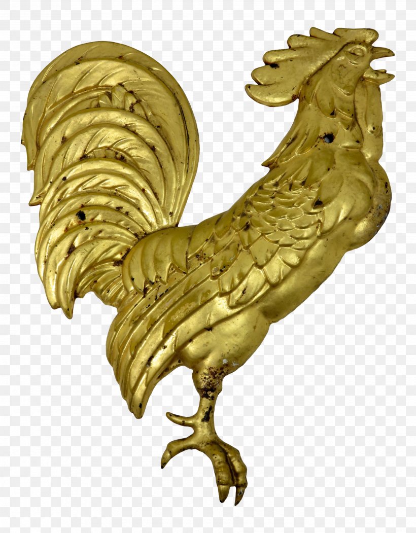 Rooster Cast Iron Brass Gold Leaf, PNG, 3507x4499px, Rooster, Beak, Bird, Bookend, Brass Download Free