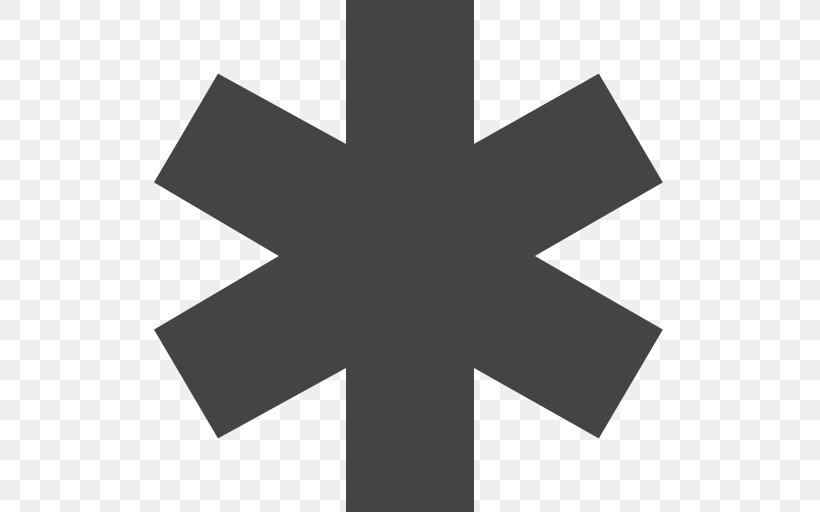 Star Of Life Emergency Medical Services Emergency Medical Technician Clip Art, PNG, 512x512px, Star Of Life, Ambulance, Black And White, Cross, Emergency Download Free
