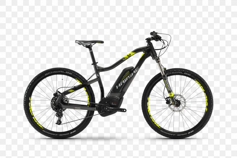 Haibike SDURO HardSeven 4.0 Electric Bicycle, PNG, 3000x2000px, 2018, Haibike, Automotive Exterior, Automotive Tire, Bicycle Download Free