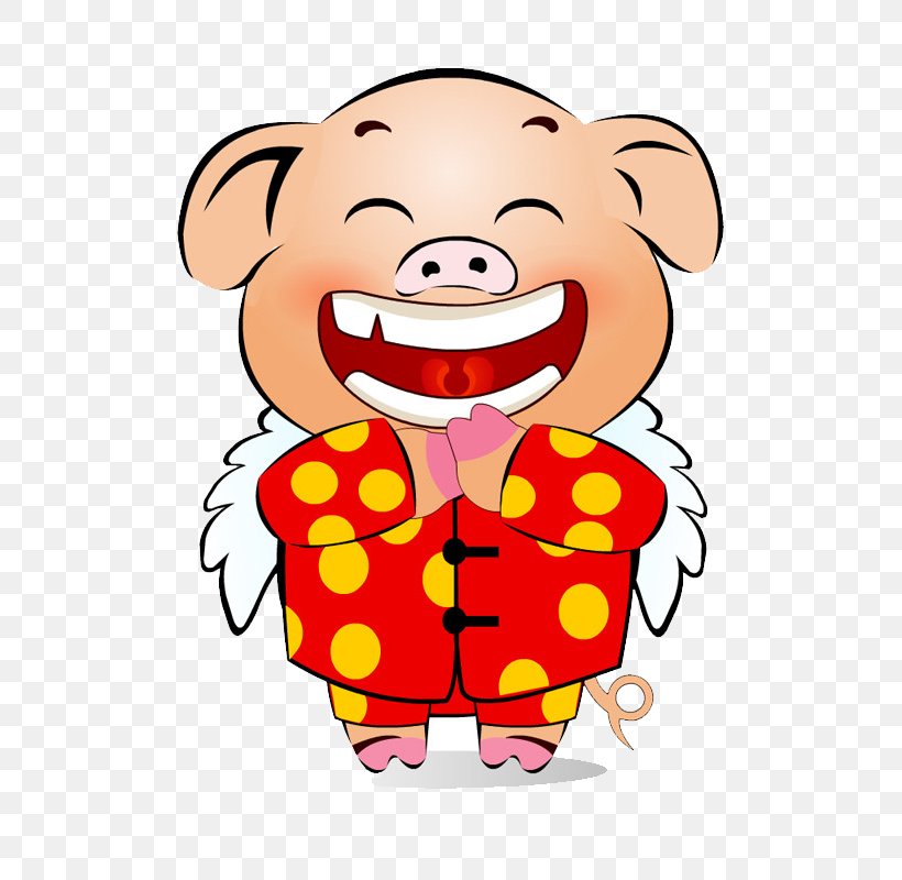 Piglet Domestic Pig Bainian, PNG, 800x800px, Piglet, Advertising, Bainian, Cartoon, Chinese New Year Download Free