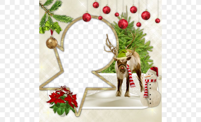 Reindeer Christmas Ornament, PNG, 500x500px, Reindeer, Branch, Christmas, Christmas Decoration, Christmas Ornament Download Free