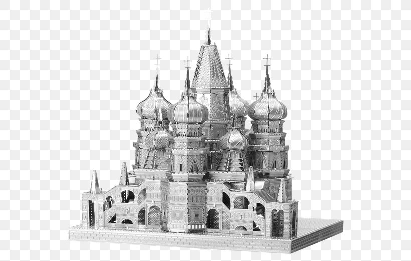 Saint Basil's Cathedral Model Kit Metal Earth Notre-Dame De Paris Plastic Model Building, PNG, 600x522px, Watercolor, Cartoon, Flower, Frame, Heart Download Free