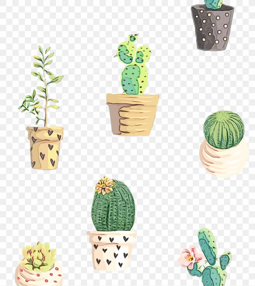Cactus, PNG, 1282x1440px, Watercolor, Cactus, Flowerpot, Paint, Wet Ink Download Free
