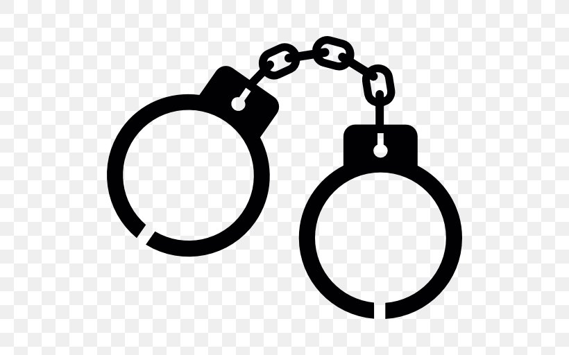 Handcuffs Police Clip Art, PNG, 512x512px, Handcuffs, Arrest, Black And White, Body Jewelry, Crime Download Free