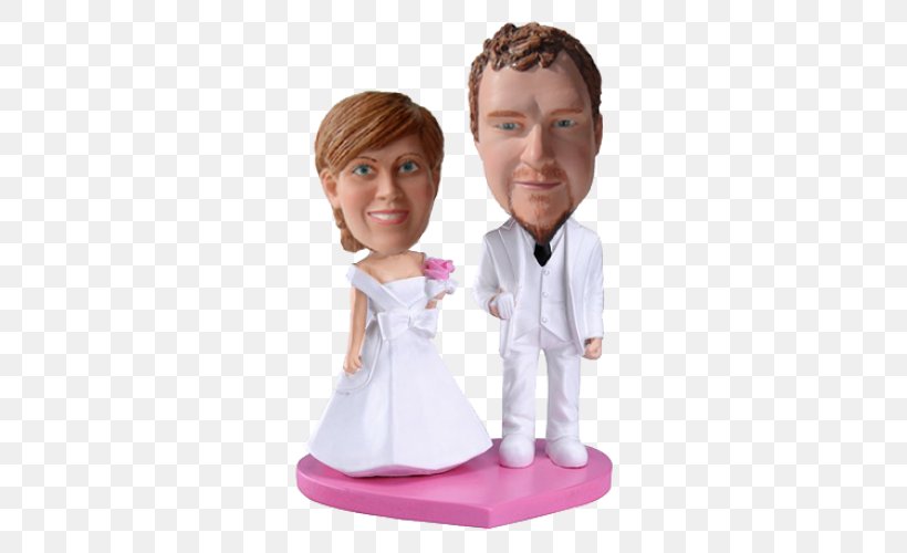 Wedding Cake Topper Gift Bobblehead, PNG, 500x500px, Wedding, Bobblehead, Bride, Bridegroom, Child Download Free