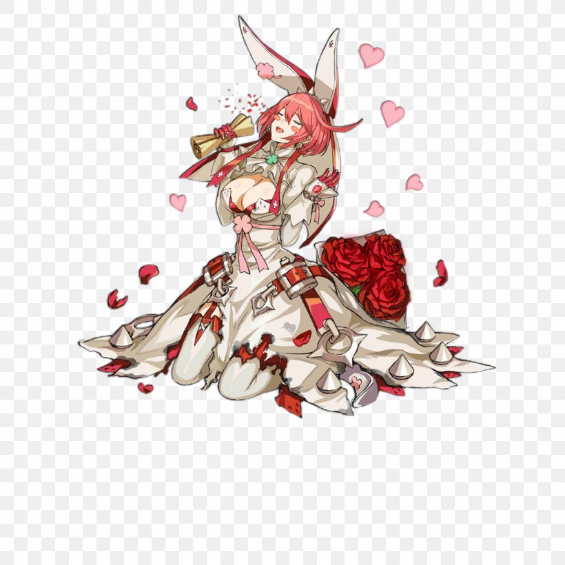 Girls' Frontline Elphelt Valentine Guilty Gear Xrd Ramlethal Valentine, PNG, 1024x1024px, Watercolor, Cartoon, Flower, Frame, Heart Download Free