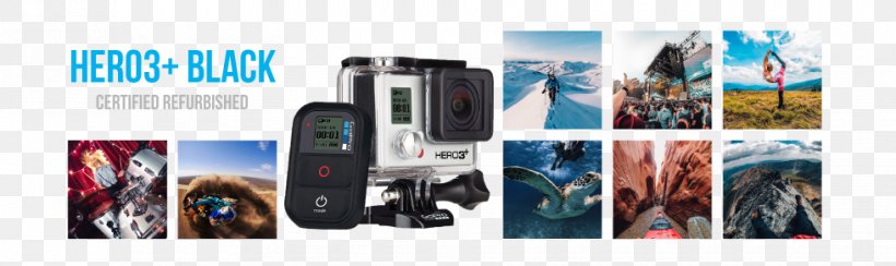Mobile Phones GoPro HERO3+ Black Edition GoPro HD HERO2 Camera, PNG, 980x292px, Mobile Phones, Brand, Camera, Clothing Accessories, Gadget Download Free