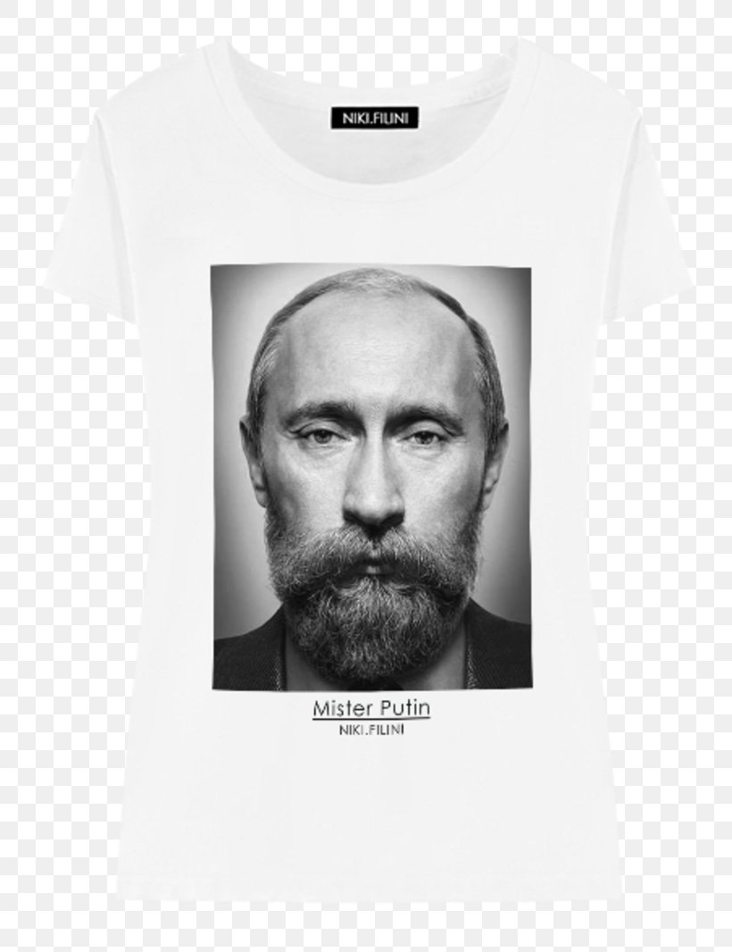 Vladimir Putin T-shirt President Of Russia Prime Minister, PNG, 800x1066px, Vladimir Putin, Beard, Black And White, Boris Yeltsin, Brand Download Free