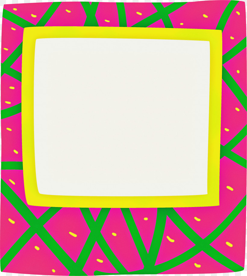 Picture Frame, PNG, 2802x3135px, Cartoon Photo Frame, Area, Cartoon Picture Frame, Green, Line Download Free