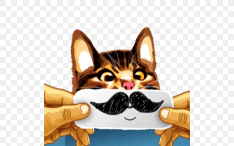 Whiskers Cat Kitten Telegram Sticker, PNG, 512x512px, Watercolor, Cartoon, Flower, Frame, Heart Download Free