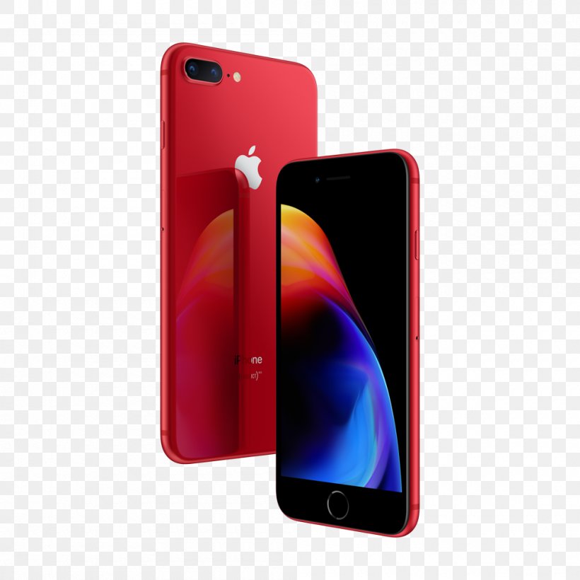 Apple IPhone 8 Plus Apple IPhone 7 Plus Product Red Apple IPhone 8 256GB, PNG, 1000x1000px, Apple Iphone 8 Plus, Apple, Apple Iphone 7 Plus, Case, Communication Device Download Free