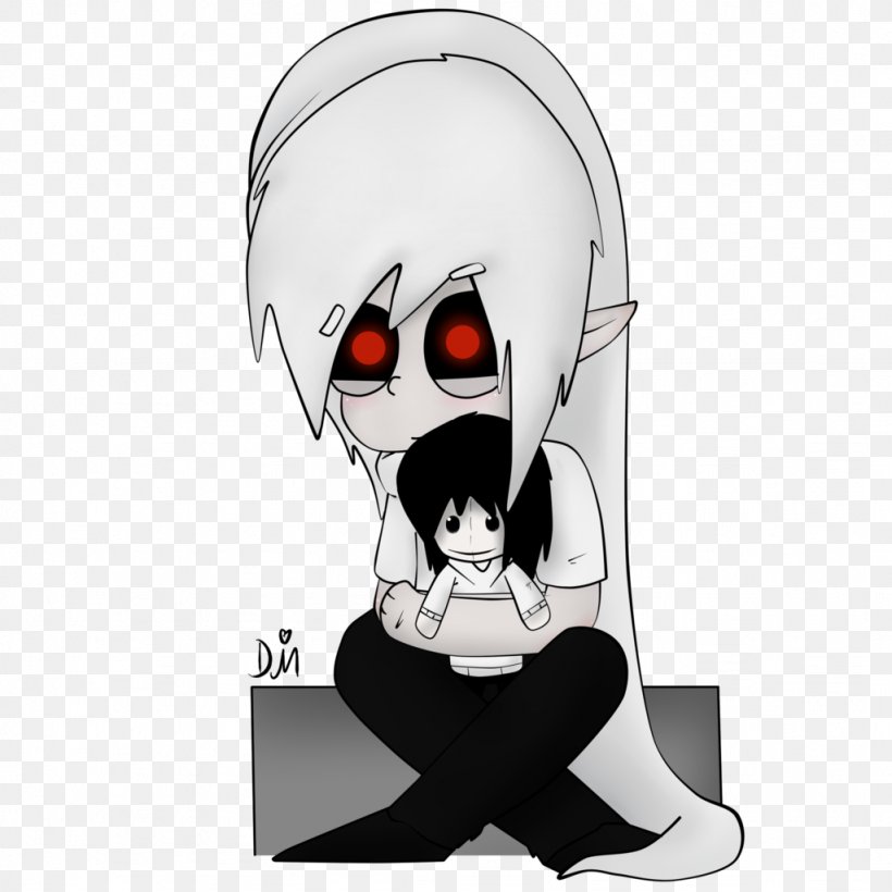 Jeff The Killer YouTube Slenderman Creepypasta, PNG, 1024x1024px, Watercolor, Cartoon, Flower, Frame, Heart Download Free