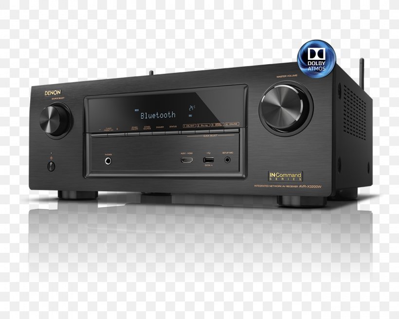 AV Receiver Denon AVR-X3300W Audio Home Theater Systems, PNG, 1280x1024px, 51 Surround Sound, Av Receiver, Audio, Audio Equipment, Audio Receiver Download Free