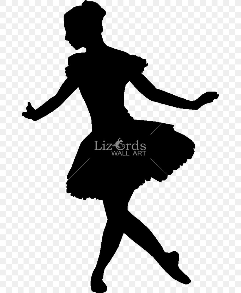 Ballet Dancer Silhouette Wall Decal, PNG, 672x1000px, Watercolor, Cartoon, Flower, Frame, Heart Download Free