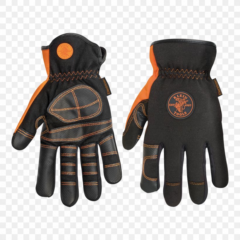 Electrician Klein Tools Glove Lineworker, PNG, 1000x1000px, Electrician, Bicycle Glove, Clothing, Cuff, Driving Glove Download Free