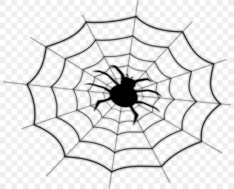 Spider Web Clip Art Tangle Web Spider Spider-Man, PNG, 800x660px, Spider, Area, Black, Black And White, Black House Spider Download Free