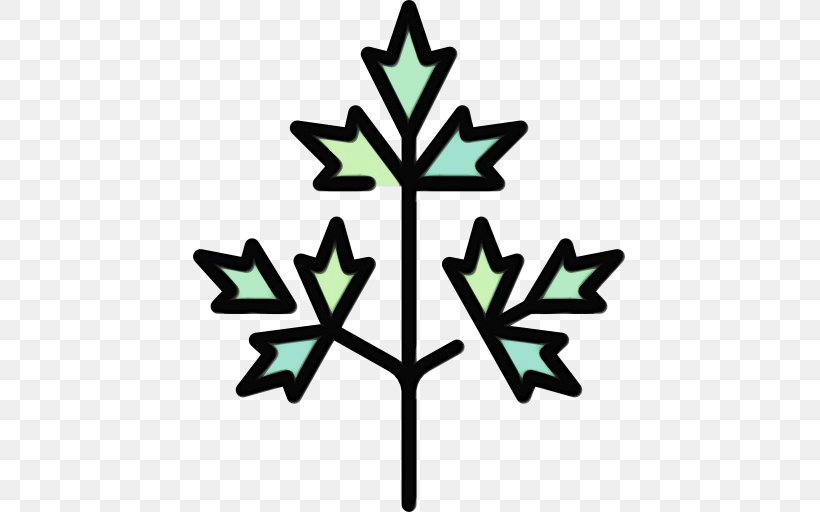 Leaf Tree Plant Symbol Clip Art, PNG, 512x512px, Watercolor, Leaf, Paint, Plant, Symbol Download Free