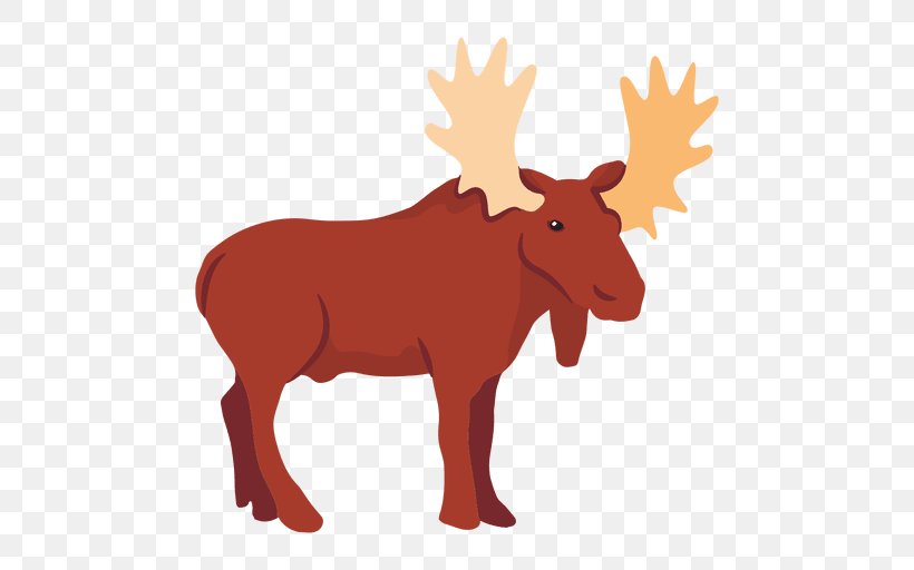 Moose Reindeer Elk Clip Art, PNG, 512x512px, Moose, Animal, Antler, Cattle Like Mammal, Deer Download Free