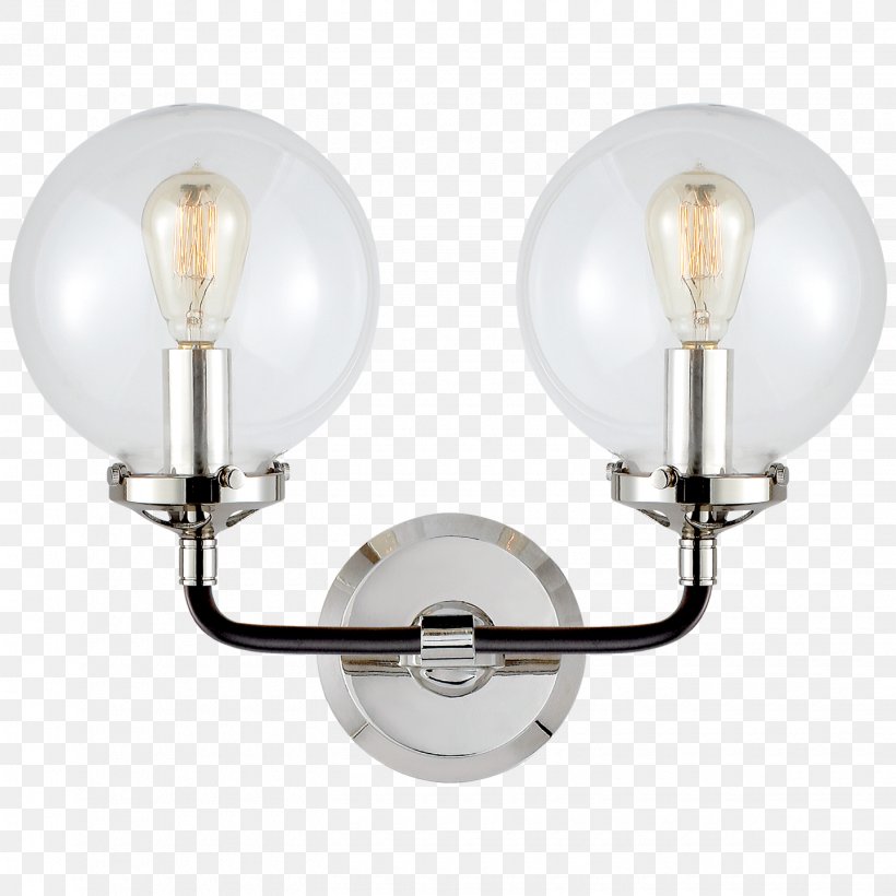 Light Fixture Visual Comfort-Bistro Light Sconce In Polished Lighting, PNG, 1440x1440px, Light, Bathroom, Chandelier, Glass, Led Lamp Download Free