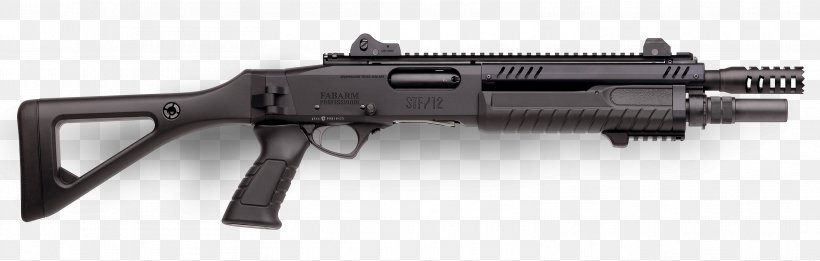 Heckler & Koch FABARM FP6 Fabarm SDASS Tactical Pump Action Shotgun Pistol Grip, PNG, 3136x1000px, Watercolor, Cartoon, Flower, Frame, Heart Download Free